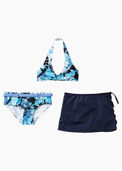 Bikini + jupe &agrave; nouer (ens. 3 pces), bonprix