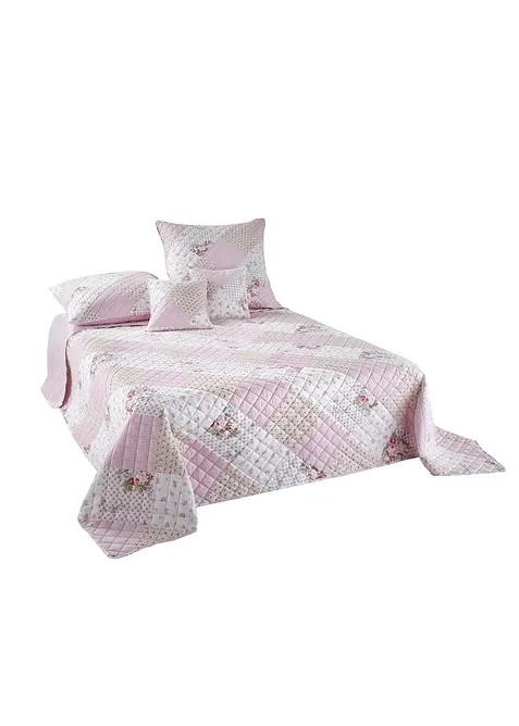 Lot de 2 housses de coussin &agrave; roses, bonprix