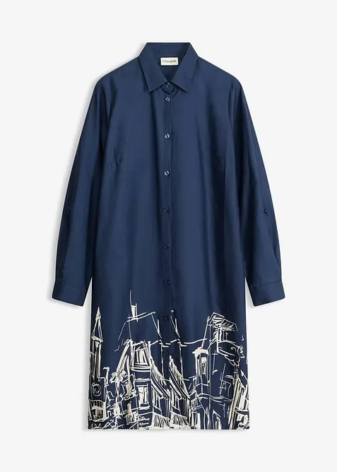 Robe-chemise en popeline de coton, bonprix