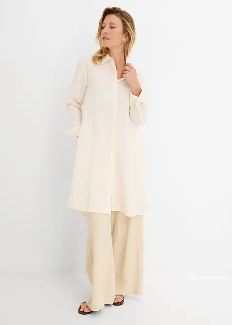 Chemisier long et doux, viscose majoritaire, bonprix