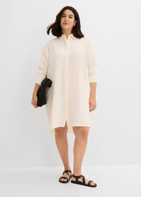 Chemisier long et doux, viscose majoritaire, bonprix