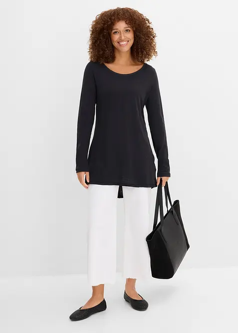 T-shirt manches longues 100% coton, bonprix