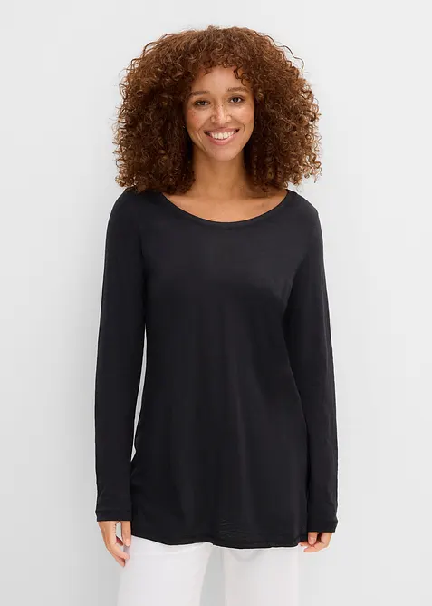 T-shirt manches longues 100% coton, bonprix