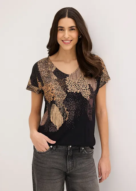 T-shirt doux en viscose extensible, bonprix