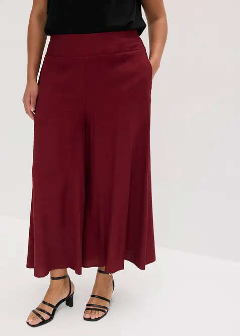 Jupe-culotte en viscose m&eacute;lang&eacute;e, bonprix