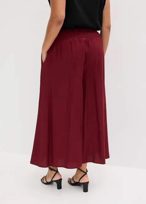 Jupe-culotte en viscose m&eacute;lang&eacute;e, bonprix