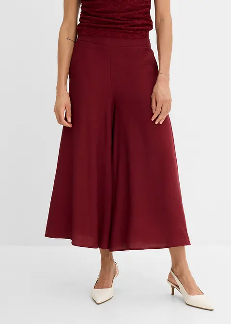 Jupe-culotte en viscose m&eacute;lang&eacute;e, bonprix