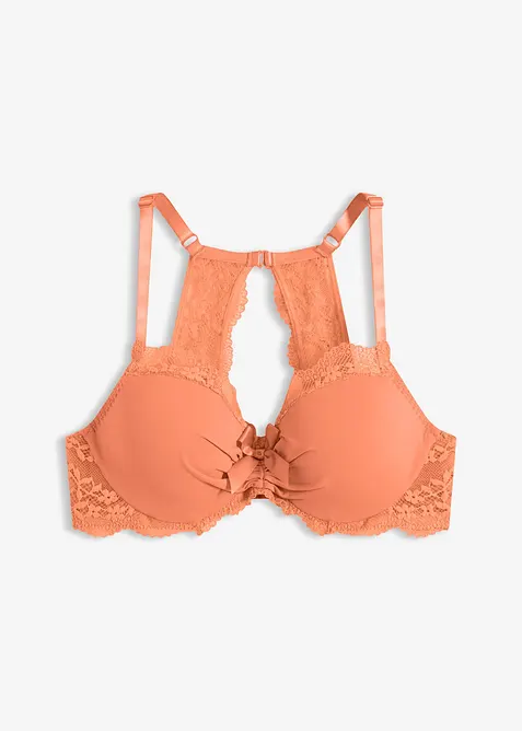 Soutien-gorge &agrave; coques et dentelle florale, bonprix
