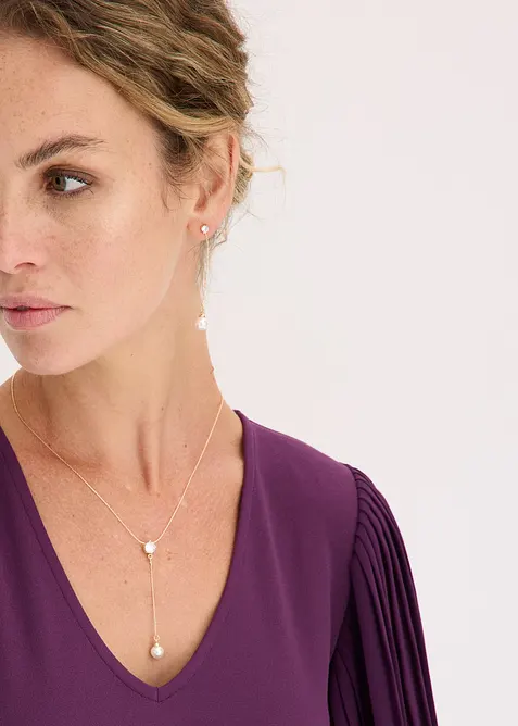 Collier + boucles d&rsquo;oreille (ens. 2&nbsp;pces), bonprix