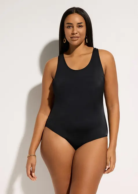 Maillot 1 pi&egrave;ce s&eacute;chage rapide, dos nageur, bonprix