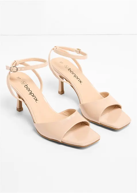 Sandales &agrave; talon et brides, bonprix