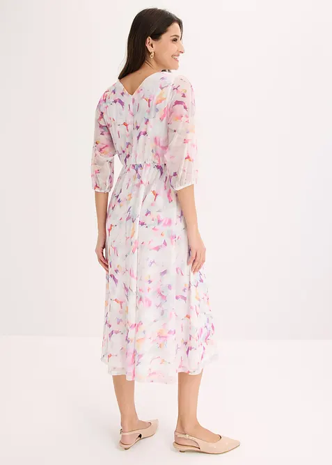 Robe en jersey mesh d&eacute;licat, bonprix