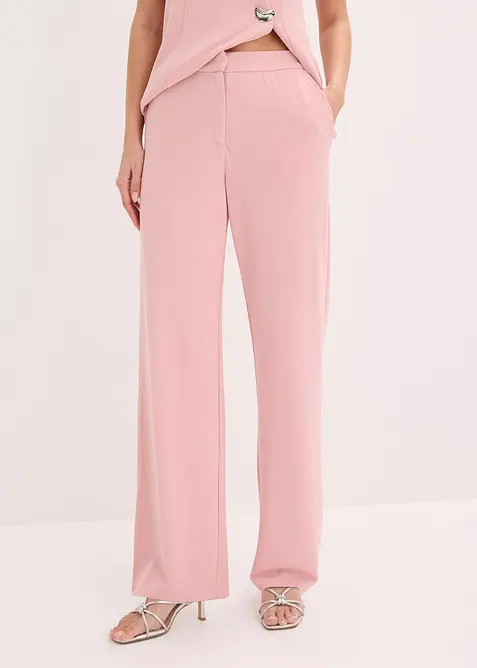 Pantalon large &agrave; pinces, bonprix
