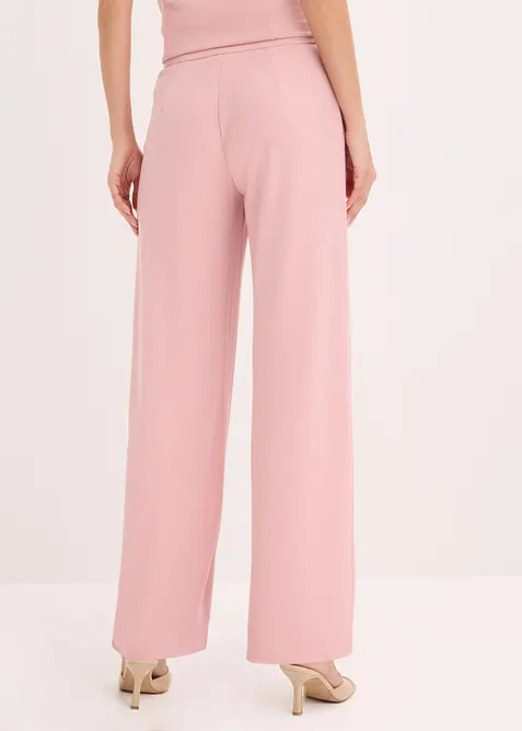 Pantalon large &agrave; pinces, bonprix