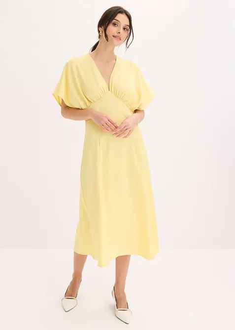 Robe longue en satin brillant, bonprix