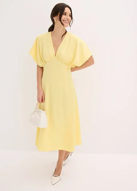 Robe longue en satin brillant, bonprix