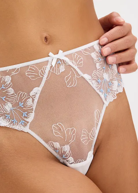 Slip br&eacute;silien &agrave; broderies, bonprix