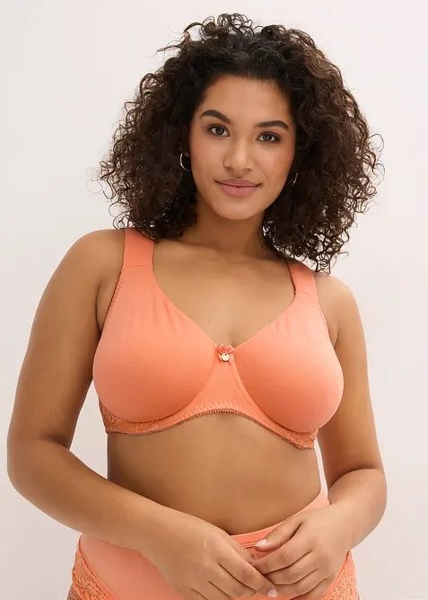 Lot de 2 soutiens-gorge coton moul&eacute;s &agrave; armatures, bonprix