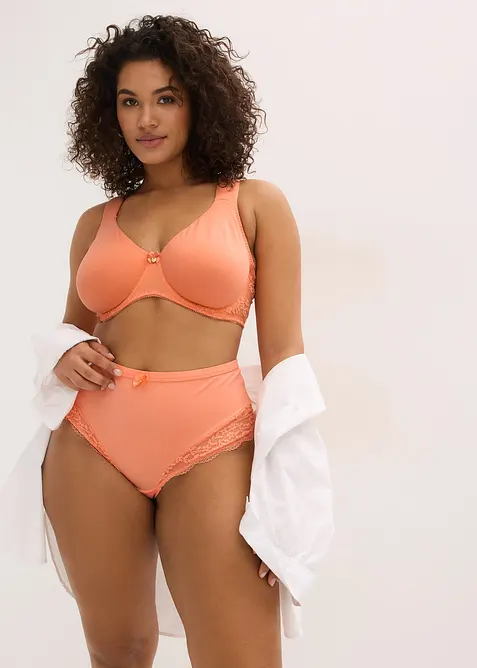 Lot de 2 soutiens-gorge coton moul&eacute;s &agrave; armatures, bonprix