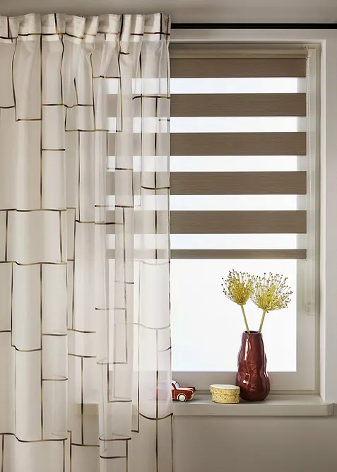 Voilage imprim&eacute; (1&nbsp;pce), bonprix