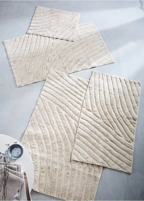 Tapis de bain &agrave; motif graphique, bonprix