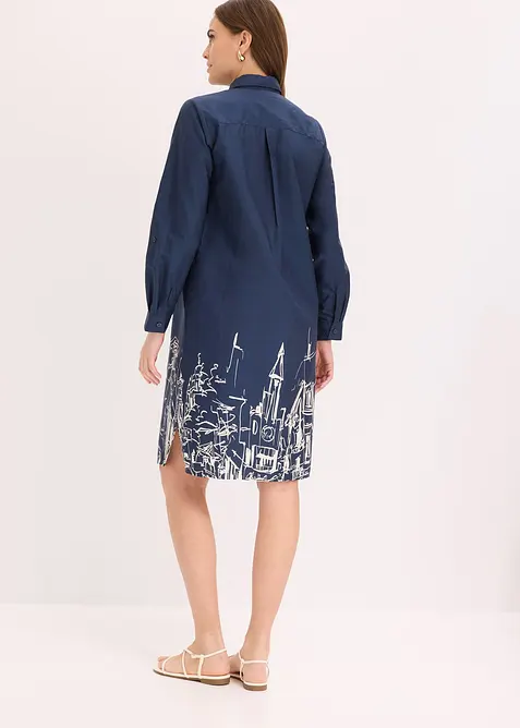 Robe-chemise en popeline de coton, bonprix