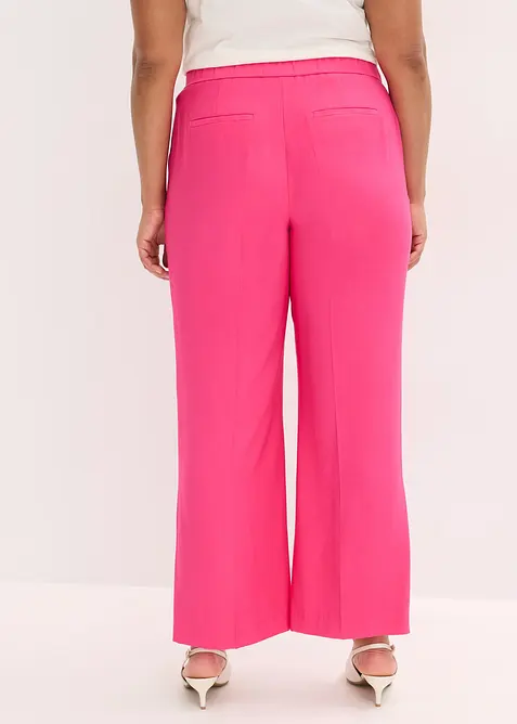 Pantalon large et l&eacute;ger &agrave; pinces, bonprix