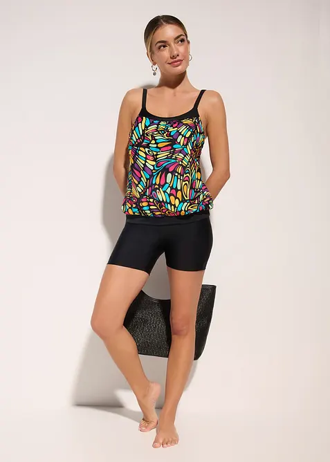 Tankini oversize avec cycliste (ens. 2&nbsp;pces), bonprix