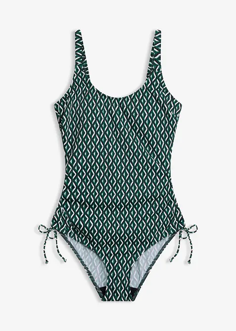 Maillot 1 pi&egrave;ce &agrave; nouettes, bonprix