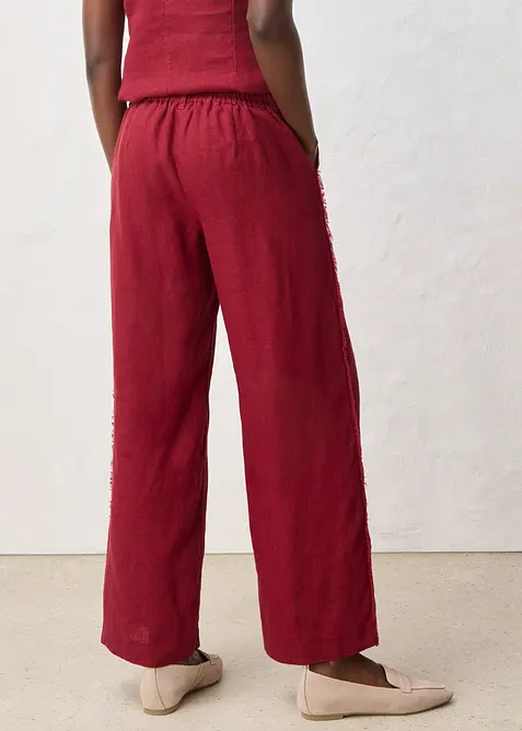 Pantalon large en lin, bonprix