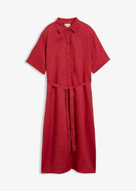 Robe-chemise 100% lin, bonprix