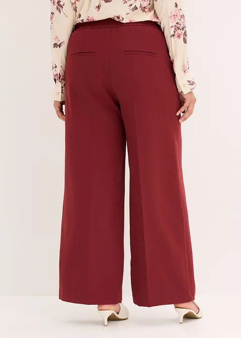 Pantalon large &agrave; pinces, bonprix