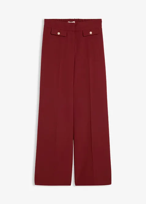 Pantalon large &agrave; pinces, bonprix