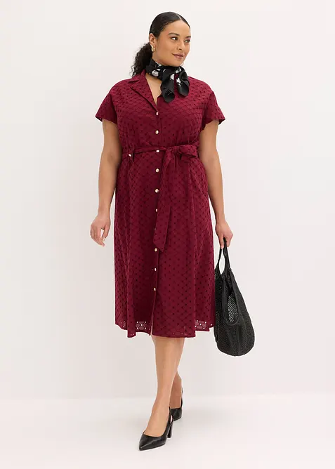 Robe-chemise en broderie anglaise, bonprix