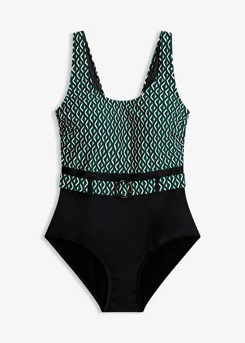Maillot sculptant avec ceinture, maintien mod&eacute;r&eacute;, bonprix