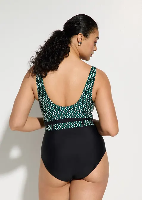 Maillot sculptant avec ceinture, maintien mod&eacute;r&eacute;, bonprix