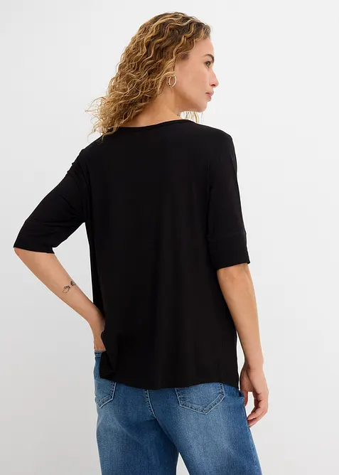 T-shirt doux en viscose extensible, bonprix