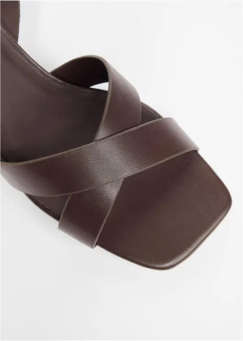 Sandalettes &agrave; talon carr&eacute;, bonprix