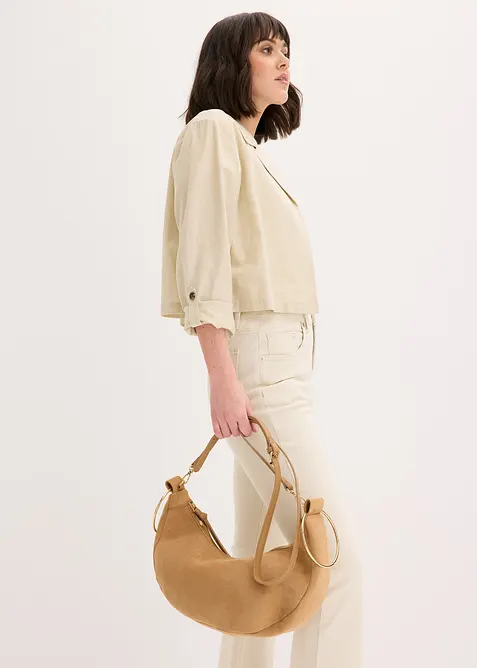 Sac &agrave; bandouli&egrave;re et anses en m&eacute;tal, bonprix