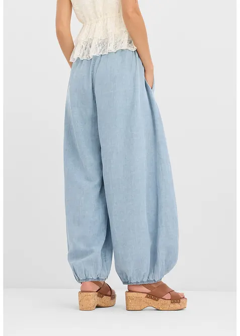 Pantalon sarouel l&eacute;ger, bonprix