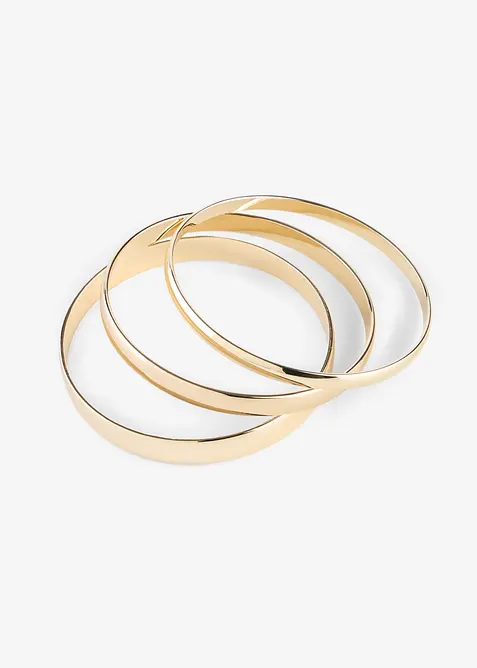 Lot de 3 bracelets joncs, bonprix