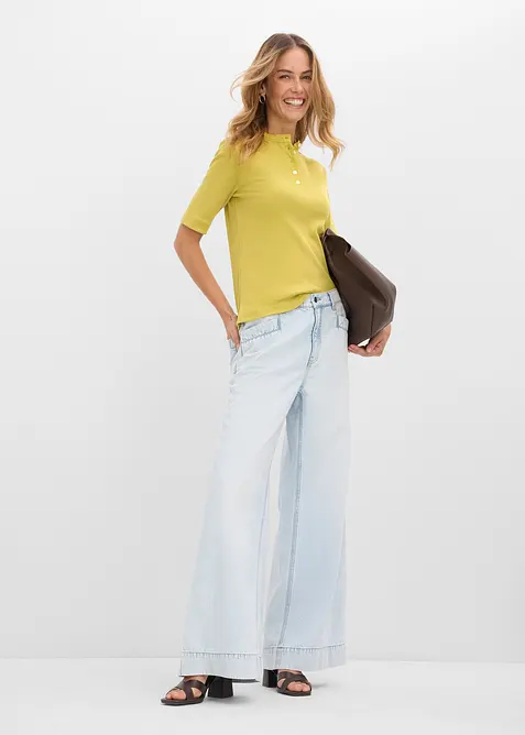 T-shirt c&ocirc;tel&eacute; 100% coton, bonprix