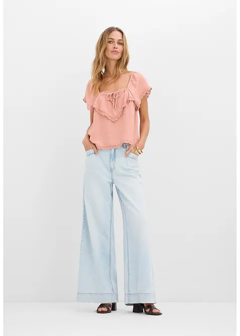 Top blouse en cr&ecirc;pe l&eacute;g&egrave;re, bonprix