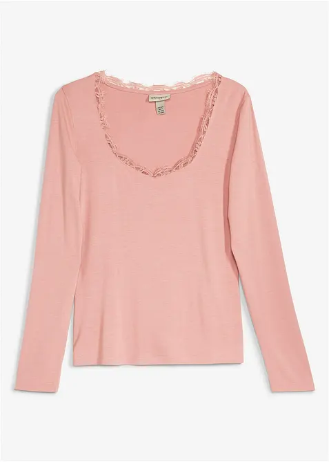 T-shirt manches longues doux, bonprix