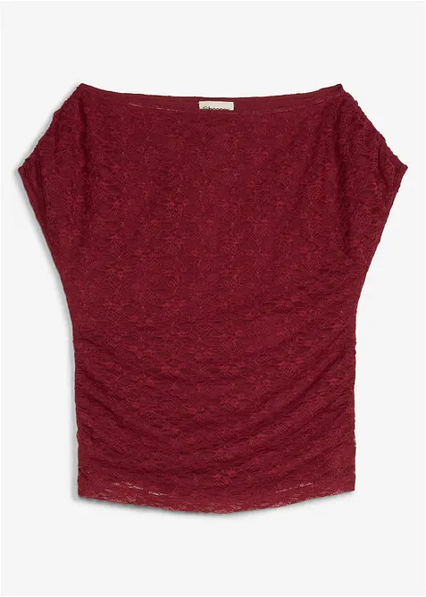 T-shirt &agrave; dentelle, bonprix