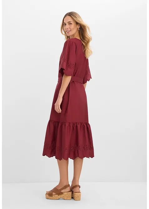 Robe midi 100% coton, bonprix