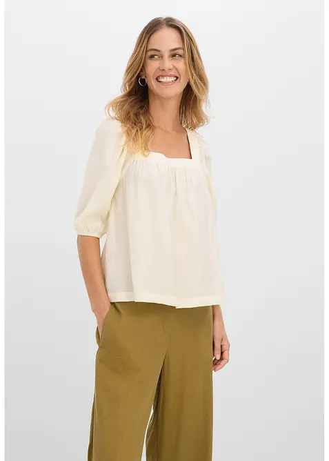 Blouse &agrave; effet froiss&eacute;, bonprix