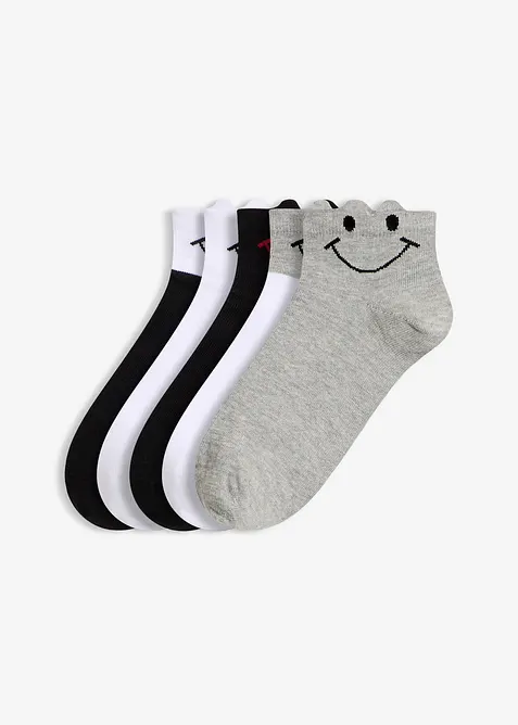 Lot de 5 paires de chaussettes courtes, bonprix