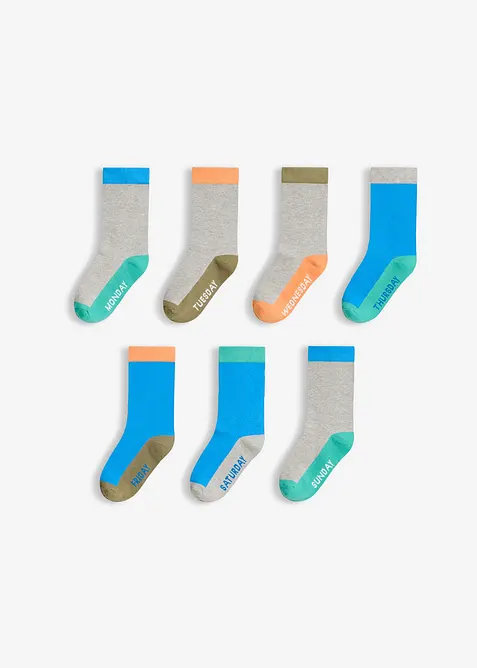 Lot de 7 paires de chaussettes, bonprix