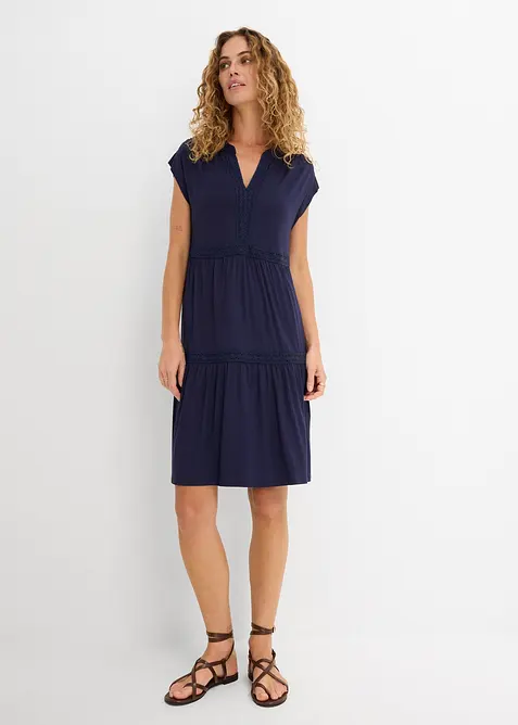 Robe-tunique douce en viscose extensible, bonprix